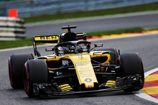 Nico Hulkenberg (GER) Renault Sport F1 Team RS18.
24.08.2018. Formula 1 World Championship, Rd 13, Belgian Grand Prix, Spa Francorchamps, Belgium, Practice Day.
- www.xpbimages.com, EMail: requests@xpbimages.com - copy of publication required for printed pictures. Every used picture is fee-liable. © Copyright: Moy / XPB Images