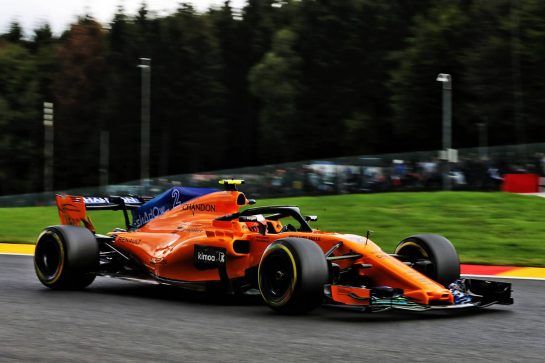 Stoffel Vandoorne (BEL) McLaren MCL33.
24.08.2018. Formula 1 World Championship, Rd 13, Belgian Grand Prix, Spa Francorchamps, Belgium, Practice Day.
- www.xpbimages.com, EMail: requests@xpbimages.com - copy of publication required for printed pictures. Every used picture is fee-liable. © Copyright: Moy / XPB Images