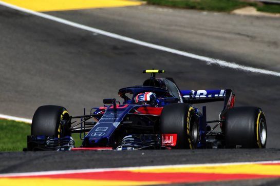 Pierre Gasly (FRA) Scuderia Toro Rosso STR13.
24.08.2018. Formula 1 World Championship, Rd 13, Belgian Grand Prix, Spa Francorchamps, Belgium, Practice Day.
- www.xpbimages.com, EMail: requests@xpbimages.com - copy of publication required for printed pictures. Every used picture is fee-liable. © Copyright: Photo4 / XPB Images