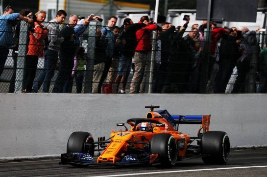 Lando Norris (GBR) McLaren MCL33 Test Driver.
24.08.2018. Formula 1 World Championship, Rd 13, Belgian Grand Prix, Spa Francorchamps, Belgium, Practice Day.
- www.xpbimages.com, EMail: requests@xpbimages.com - copy of publication required for printed pictures. Every used picture is fee-liable. © Copyright: Photo4 / XPB Images