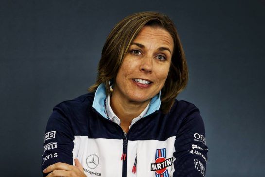Claire Williams (GBR) Williams Deputy Team Principal in the FIA Press Conference.
24.08.2018. Formula 1 World Championship, Rd 13, Belgian Grand Prix, Spa Francorchamps, Belgium, Practice Day.
- www.xpbimages.com, EMail: requests@xpbimages.com - copy of publication required for printed pictures. Every used picture is fee-liable. © Copyright: Moy / XPB Images