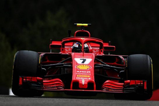 Kimi Raikkonen (FIN) Ferrari SF71H.
24.08.2018. Formula 1 World Championship, Rd 13, Belgian Grand Prix, Spa Francorchamps, Belgium, Practice Day.
- www.xpbimages.com, EMail: requests@xpbimages.com - copy of publication required for printed pictures. Every used picture is fee-liable. © Copyright: Moy / XPB Images