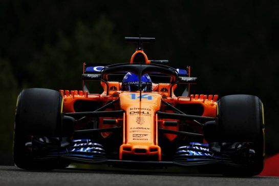 Fernando Alonso (ESP) McLaren MCL33.
24.08.2018. Formula 1 World Championship, Rd 13, Belgian Grand Prix, Spa Francorchamps, Belgium, Practice Day.
- www.xpbimages.com, EMail: requests@xpbimages.com - copy of publication required for printed pictures. Every used picture is fee-liable. © Copyright: Moy / XPB Images