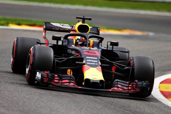 Daniel Ricciardo (AUS) Red Bull Racing RB14.
25.08.2018. Formula 1 World Championship, Rd 13, Belgian Grand Prix, Spa Francorchamps, Belgium, Qualifying Day.
- www.xpbimages.com, EMail: requests@xpbimages.com - copy of publication required for printed pictures. Every used picture is fee-liable. © Copyright: Moy / XPB Images