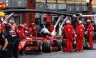 Sebastian Vettel (GER) Ferrari SF71H and Kimi Raikkonen (FIN) Ferrari SF71H in the pits.