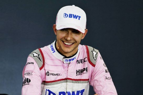 Esteban Ocon (FRA) Racing Point Force India F1 Team in the post qualifying FIA Press Conference.
25.08.2018. Formula 1 World Championship, Rd 13, Belgian Grand Prix, Spa Francorchamps, Belgium, Qualifying Day.
- www.xpbimages.com, EMail: requests@xpbimages.com - copy of publication required for printed pictures. Every used picture is fee-liable. © Copyright: Moy / XPB Images