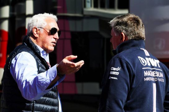 (L to R): Lawrence Stroll (CDN) Racing Point Force India F1 Team Investor with Otmar Szafnauer (USA) Racing Point Force India F1 Team Principal and CEO.
26.08.2018. Formula 1 World Championship, Rd 13, Belgian Grand Prix, Spa Francorchamps, Belgium, Race Day.
- www.xpbimages.com, EMail: requests@xpbimages.com - copy of publication required for printed pictures. Every used picture is fee-liable. © Copyright: Moy / XPB Images