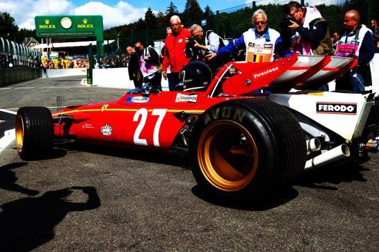Jacky Ickx (BEL) in a Ferrari 312B.
26.08.2018. Formula 1 World Championship, Rd 13, Belgian Grand Prix, Spa Francorchamps, Belgium, Race Day.
- www.xpbimages.com, EMail: requests@xpbimages.com - copy of publication required for printed pictures. Every used picture is fee-liable. © Copyright: Photo4 / XPB Images