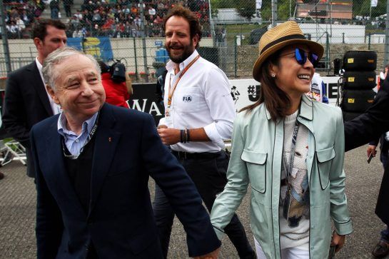 Jean Todt (FRA) FIA President with Michelle Yeoh (MAL) on the grid.
26.08.2018. Formula 1 World Championship, Rd 13, Belgian Grand Prix, Spa Francorchamps, Belgium, Race Day.
- www.xpbimages.com, EMail: requests@xpbimages.com - copy of publication required for printed pictures. Every used picture is fee-liable. © Copyright: Photo4 / XPB Images