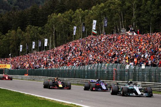 Valtteri Bottas (FIN) Mercedes AMG F1 W09.
26.08.2018. Formula 1 World Championship, Rd 13, Belgian Grand Prix, Spa Francorchamps, Belgium, Race Day.
- www.xpbimages.com, EMail: requests@xpbimages.com - copy of publication required for printed pictures. Every used picture is fee-liable. © Copyright: Moy / XPB Images