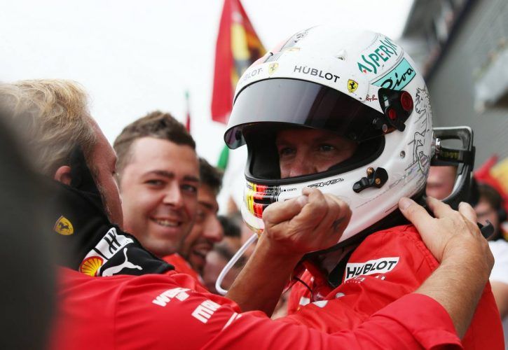 Belgian Grand Prix: 1st place Sebastian Vettel (GER) Ferrari SF71H.
