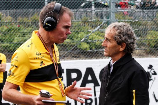 (L to R): Alan Permane (GBR) Renault Sport F1 Team Trackside Operations Director with Alain Prost (FRA) Renault Sport F1 Team Special Advisor on the grid.
26.08.2018. Formula 1 World Championship, Rd 13, Belgian Grand Prix, Spa Francorchamps, Belgium, Race Day.
- www.xpbimages.com, EMail: requests@xpbimages.com - copy of publication required for printed pictures. Every used picture is fee-liable. © Copyright: Batchelor / XPB Images