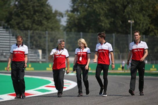 Charles Leclerc (FRA) Sauber F1 Team 30.08.2018. Formula 1 World Championship, Rd 14, Italian Grand Prix, Monza, Italy, Preparation Day.- www.xpbimages.com, EMail: requests@xpbimages.com - copy of publication required for printed pictures. Every used picture is fee-liable. © Copyright: Charniaux / XPB Images
