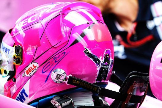 Esteban Ocon (FRA) Racing Point Force India F1 VJM11.
30.08.2018. Formula 1 World Championship, Rd 14, Italian Grand Prix, Monza, Italy, Preparation Day.
- www.xpbimages.com, EMail: requests@xpbimages.com - copy of publication required for printed pictures. Every used picture is fee-liable. © Copyright: Moy / XPB Images