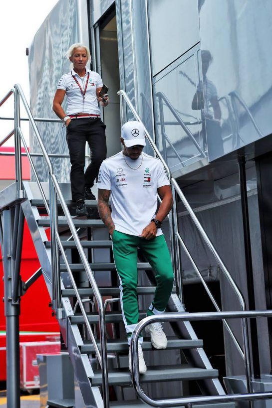 Lewis Hamilton (GBR) Mercedes AMG F1.
30.08.2018. Formula 1 World Championship, Rd 14, Italian Grand Prix, Monza, Italy, Preparation Day.
- www.xpbimages.com, EMail: requests@xpbimages.com - copy of publication required for printed pictures. Every used picture is fee-liable. © Copyright: Photo4 / XPB Images