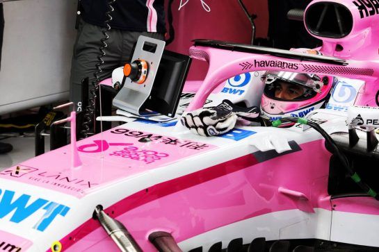 Sergio Perez (MEX) Racing Point Force India F1 VJM11.
31.08.2018. Formula 1 World Championship, Rd 14, Italian Grand Prix, Monza, Italy, Practice Day.
- www.xpbimages.com, EMail: requests@xpbimages.com - copy of publication required for printed pictures. Every used picture is fee-liable. © Copyright: Moy / XPB Images