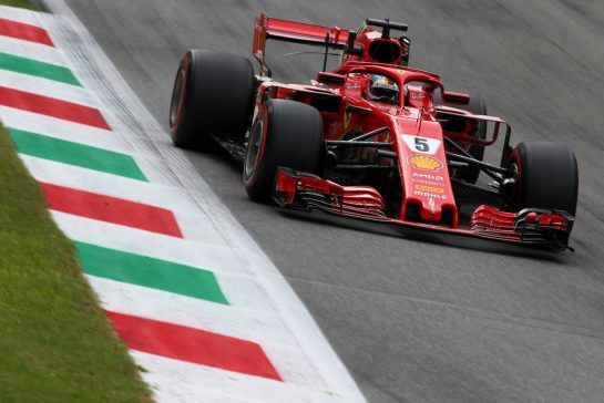 Sebastian Vettel (GER) Scuderia Ferrari
31.08.2018. Formula 1 World Championship, Rd 14, Italian Grand Prix, Monza, Italy, Practice Day.
- www.xpbimages.com, EMail: requests@xpbimages.com - copy of publication required for printed pictures. Every used picture is fee-liable. © Copyright: Charniaux / XPB Images