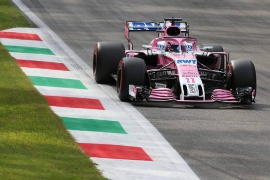 Sergio Perez (MEX) Sahara Force India F1
31.08.2018. Formula 1 World Championship, Rd 14, Italian Grand Prix, Monza, Italy, Practice Day.
- www.xpbimages.com, EMail: requests@xpbimages.com - copy of publication required for printed pictures. Every used picture is fee-liable. © Copyright: Charniaux / XPB Images