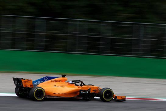 Fernando Alonso (ESP) McLaren F1
31.08.2018. Formula 1 World Championship, Rd 14, Italian Grand Prix, Monza, Italy, Practice Day.
- www.xpbimages.com, EMail: requests@xpbimages.com - copy of publication required for printed pictures. Every used picture is fee-liable. © Copyright: Charniaux / XPB Images