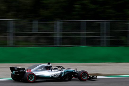 Lewis Hamilton (GBR) Mercedes AMG F1
31.08.2018. Formula 1 World Championship, Rd 14, Italian Grand Prix, Monza, Italy, Practice Day.
- www.xpbimages.com, EMail: requests@xpbimages.com - copy of publication required for printed pictures. Every used picture is fee-liable. © Copyright: Charniaux / XPB Images