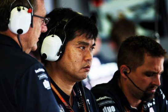 Jun Matsuzaki (JPN) Racing Point Force India F1 Team Senior Tyre Engineer.
31.08.2018. Formula 1 World Championship, Rd 14, Italian Grand Prix, Monza, Italy, Practice Day.
- www.xpbimages.com, EMail: requests@xpbimages.com - copy of publication required for printed pictures. Every used picture is fee-liable. © Copyright: Batchelor / XPB Images