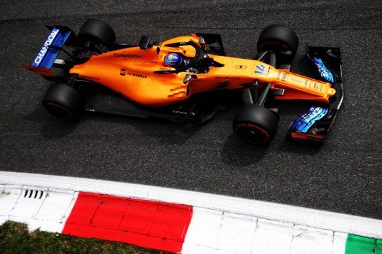 Fernando Alonso (ESP) McLaren MCL33.
01.09.2018. Formula 1 World Championship, Rd 14, Italian Grand Prix, Monza, Italy, Qualifying Day.
- www.xpbimages.com, EMail: requests@xpbimages.com - copy of publication required for printed pictures. Every used picture is fee-liable. © Copyright: Moy / XPB Images