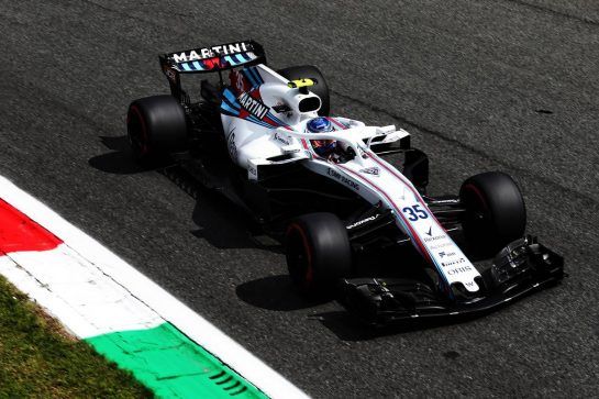 Sergey Sirotkin (RUS) Williams FW41.
01.09.2018. Formula 1 World Championship, Rd 14, Italian Grand Prix, Monza, Italy, Qualifying Day.
- www.xpbimages.com, EMail: requests@xpbimages.com - copy of publication required for printed pictures. Every used picture is fee-liable. © Copyright: Moy / XPB Images