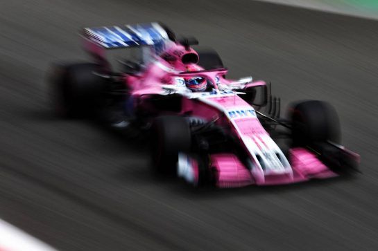 Sergio Perez (MEX) Racing Point Force India F1 VJM11.
01.09.2018. Formula 1 World Championship, Rd 14, Italian Grand Prix, Monza, Italy, Qualifying Day.
- www.xpbimages.com, EMail: requests@xpbimages.com - copy of publication required for printed pictures. Every used picture is fee-liable. © Copyright: Moy / XPB Images