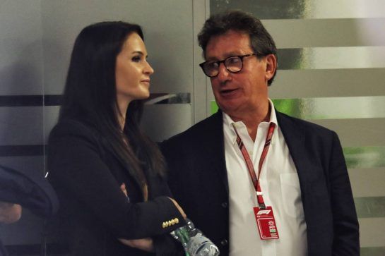 (L to R): Minttu Raikkonen (FIN) with Louis Camilleri (ITA) Ferrari Chief Executive Officer.
- www.xpbimages.com, EMail: requests@xpbimages.com - copy of publication required for printed pictures. Every used picture is fee-liable. © Copyright: Photo4 / XPB Images