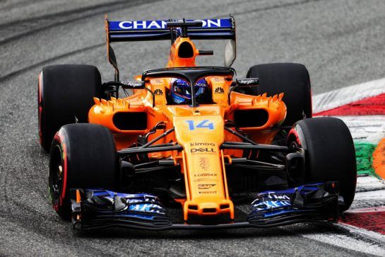 Fernando Alonso (ESP) McLaren MCL33.
01.09.2018. Formula 1 World Championship, Rd 14, Italian Grand Prix, Monza, Italy, Qualifying Day.
- www.xpbimages.com, EMail: requests@xpbimages.com - copy of publication required for printed pictures. Every used picture is fee-liable. © Copyright: Moy / XPB Images