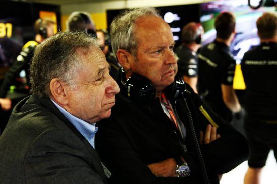 (L to R): Jean Todt (FRA) FIA President with Jerome Stoll (FRA) Renault Sport F1 President.
01.09.2018. Formula 1 World Championship, Rd 14, Italian Grand Prix, Monza, Italy, Qualifying Day.
- www.xpbimages.com, EMail: requests@xpbimages.com - copy of publication required for printed pictures. Every used picture is fee-liable. © Copyright: Batchelor / XPB Images