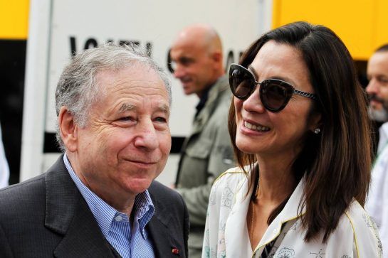 Jean Todt (FRA) FIA President with his partner Michelle Yeoh (MAL).
02.09.2018. Formula 1 World Championship, Rd 14, Italian Grand Prix, Monza, Italy, Race Day.
- www.xpbimages.com, EMail: requests@xpbimages.com - copy of publication required for printed pictures. Every used picture is fee-liable. © Copyright: Moy / XPB Images