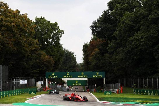 Kimi Raikkonen (FIN) Ferrari SF71H.
02.09.2018. Formula 1 World Championship, Rd 14, Italian Grand Prix, Monza, Italy, Race Day.
- www.xpbimages.com, EMail: requests@xpbimages.com - copy of publication required for printed pictures. Every used picture is fee-liable. © Copyright: Charniaux / XPB Images