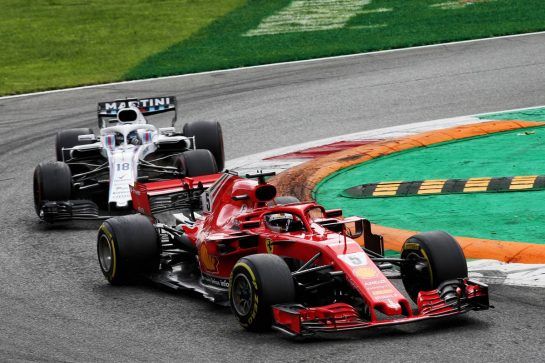 Sebastian Vettel (GER) Ferrari SF71H.
02.09.2018. Formula 1 World Championship, Rd 14, Italian Grand Prix, Monza, Italy, Race Day.
- www.xpbimages.com, EMail: requests@xpbimages.com - copy of publication required for printed pictures. Every used picture is fee-liable. © Copyright: Batchelor / XPB Images