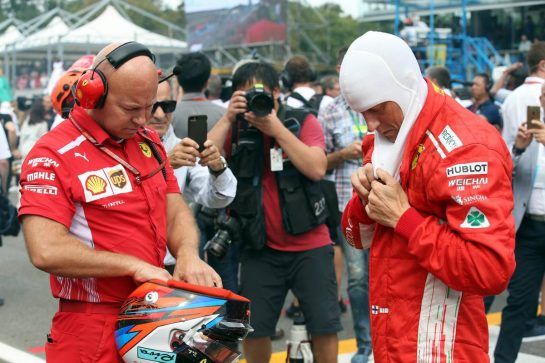 Kimi Raikkonen (FIN) Ferrari SF71H.
02.09.2018. Formula 1 World Championship, Rd 14, Italian Grand Prix, Monza, Italy, Race Day.
- www.xpbimages.com, EMail: requests@xpbimages.com - copy of publication required for printed pictures. Every used picture is fee-liable. © Copyright: Batchelor / XPB Images