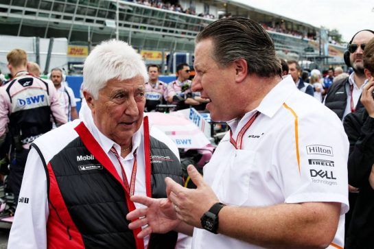 (L to R): Herbie Blash (GBR) Porsche with Zak Brown (USA) McLaren Executive Director on the grid.
02.09.2018. Formula 1 World Championship, Rd 14, Italian Grand Prix, Monza, Italy, Race Day.
- www.xpbimages.com, EMail: requests@xpbimages.com - copy of publication required for printed pictures. Every used picture is fee-liable. © Copyright: Batchelor / XPB Images
