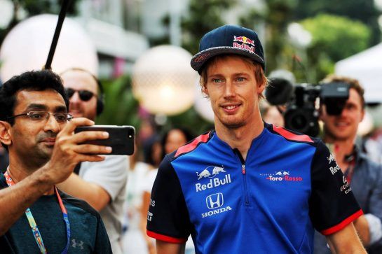 Brendon Hartley (NZL) Scuderia Toro Rosso.
13.09.2018. Formula 1 World Championship, Rd 15, Singapore Grand Prix, Marina Bay Street Circuit, Singapore, Preparation Day.
- www.xpbimages.com, EMail: requests@xpbimages.com - copy of publication required for printed pictures. Every used picture is fee-liable. © Copyright: Photo4 / XPB Images