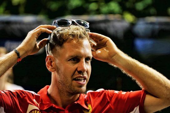 Sebastian Vettel (GER) Ferrari.
13.09.2018. Formula 1 World Championship, Rd 15, Singapore Grand Prix, Marina Bay Street Circuit, Singapore, Preparation Day.
- www.xpbimages.com, EMail: requests@xpbimages.com - copy of publication required for printed pictures. Every used picture is fee-liable. © Copyright: Batchelor / XPB Images