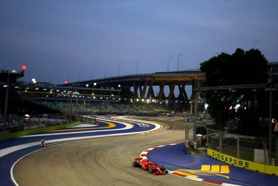 Kimi Raikkonen (FIN) Scuderia Ferrari 
15.09.2018. Formula 1 World Championship, Rd 15, Singapore Grand Prix, Marina Bay Street Circuit, Singapore, Qualifying Day.
- www.xpbimages.com, EMail: requests@xpbimages.com - copy of publication required for printed pictures. Every used picture is fee-liable. © Copyright: Charniaux / XPB Images