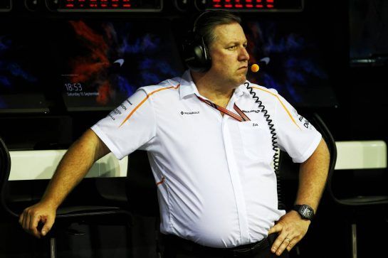 Zak Brown (USA) McLaren Executive Director.
15.09.2018. Formula 1 World Championship, Rd 15, Singapore Grand Prix, Marina Bay Street Circuit, Singapore, Qualifying Day.
- www.xpbimages.com, EMail: requests@xpbimages.com - copy of publication required for printed pictures. Every used picture is fee-liable. © Copyright: Batchelor / XPB Images