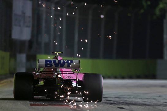Esteban Ocon (FRA) Force India F1 
15.09.2018. Formula 1 World Championship, Rd 15, Singapore Grand Prix, Marina Bay Street Circuit, Singapore, Qualifying Day.
- www.xpbimages.com, EMail: requests@xpbimages.com - copy of publication required for printed pictures. Every used picture is fee-liable. © Copyright: Charniaux / XPB Images