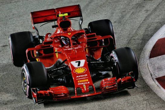 Kimi Raikkonen (FIN) Ferrari SF71H.
15.09.2018. Formula 1 World Championship, Rd 15, Singapore Grand Prix, Marina Bay Street Circuit, Singapore, Qualifying Day.
- www.xpbimages.com, EMail: requests@xpbimages.com - copy of publication required for printed pictures. Every used picture is fee-liable. © Copyright: Moy / XPB Images