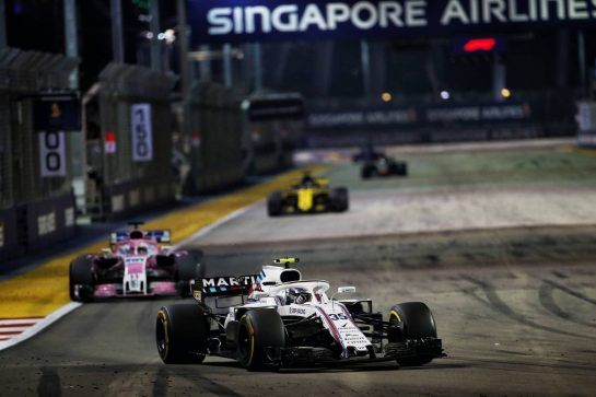 Sergey Sirotkin (RUS) Williams FW41.
16.09.2018. Formula 1 World Championship, Rd 15, Singapore Grand Prix, Marina Bay Street Circuit, Singapore, Race Day.
- www.xpbimages.com, EMail: requests@xpbimages.com - copy of publication required for printed pictures. Every used picture is fee-liable. © Copyright: Batchelor / XPB Images
