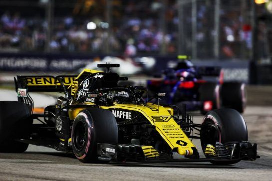 Nico Hulkenberg (GER) Renault Sport F1 Team RS18.
16.09.2018. Formula 1 World Championship, Rd 15, Singapore Grand Prix, Marina Bay Street Circuit, Singapore, Race Day.
- www.xpbimages.com, EMail: requests@xpbimages.com - copy of publication required for printed pictures. Every used picture is fee-liable. © Copyright: Charniaux / XPB Images