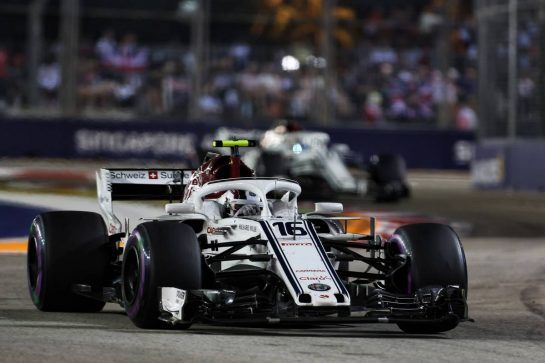 Charles Leclerc (MON) Sauber F1 Team C37.
16.09.2018. Formula 1 World Championship, Rd 15, Singapore Grand Prix, Marina Bay Street Circuit, Singapore, Race Day.
- www.xpbimages.com, EMail: requests@xpbimages.com - copy of publication required for printed pictures. Every used picture is fee-liable. © Copyright: Charniaux / XPB Images