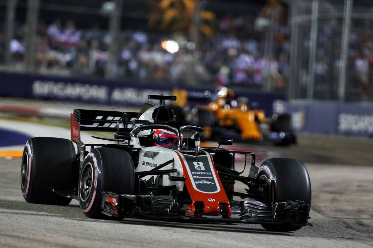 Romain Grosjean (FRA) Haas F1 Team VF-18.