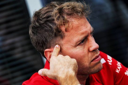 Sebastian Vettel (GER) Ferrari.
27.09.2018. Formula 1 World Championship, Rd 16, Russian Grand Prix, Sochi Autodrom, Sochi, Russia, Preparation Day.
- www.xpbimages.com, EMail: requests@xpbimages.com - copy of publication required for printed pictures. Every used picture is fee-liable. © Copyright: Photo4 / XPB Images