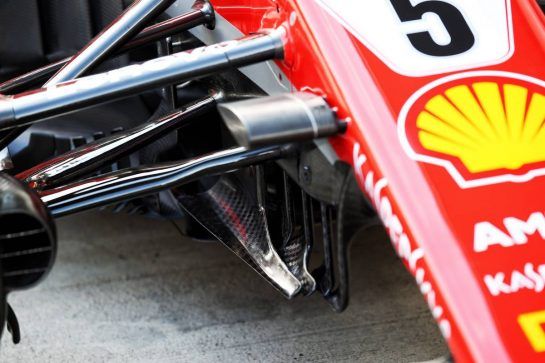 Ferrari SF71H detail.
27.09.2018. Formula 1 World Championship, Rd 16, Russian Grand Prix, Sochi Autodrom, Sochi, Russia, Preparation Day.
- www.xpbimages.com, EMail: requests@xpbimages.com - copy of publication required for printed pictures. Every used picture is fee-liable. © Copyright: Batchelor / XPB Images
