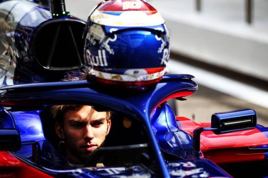 Pierre Gasly (FRA) Scuderia Toro Rosso STR13.
28.09.2018. Formula 1 World Championship, Rd 16, Russian Grand Prix, Sochi Autodrom, Sochi, Russia, Practice Day.
- www.xpbimages.com, EMail: requests@xpbimages.com - copy of publication required for printed pictures. Every used picture is fee-liable. © Copyright: Batchelor / XPB Images
