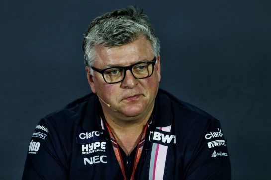 Otmar Szafnauer (USA) Racing Point Force India F1 Team Principal and CEO in the FIA Press Conference.
28.09.2018. Formula 1 World Championship, Rd 16, Russian Grand Prix, Sochi Autodrom, Sochi, Russia, Practice Day.
- www.xpbimages.com, EMail: requests@xpbimages.com - copy of publication required for printed pictures. Every used picture is fee-liable. © Copyright: Moy / XPB Images